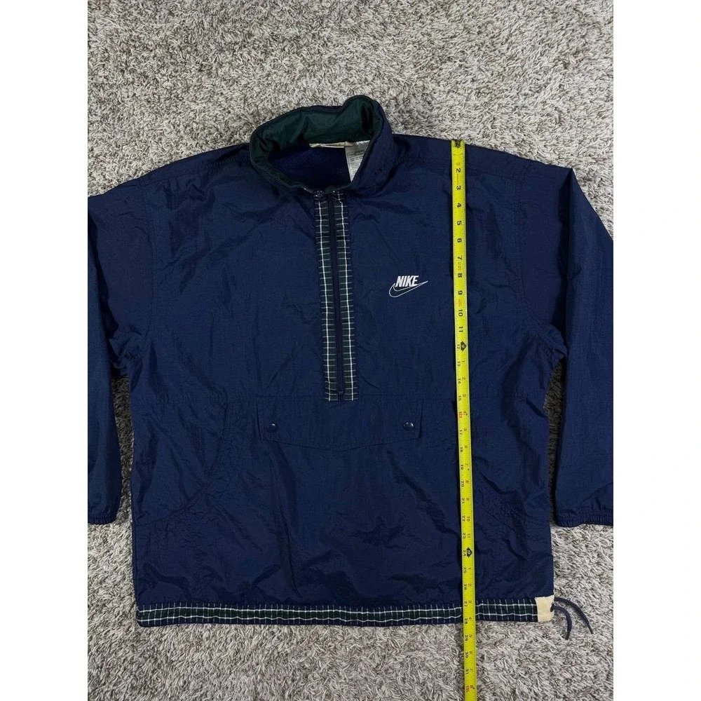 Vintage 90s Nike Windbreaker Nylon Jacket Navy Men's Size Large